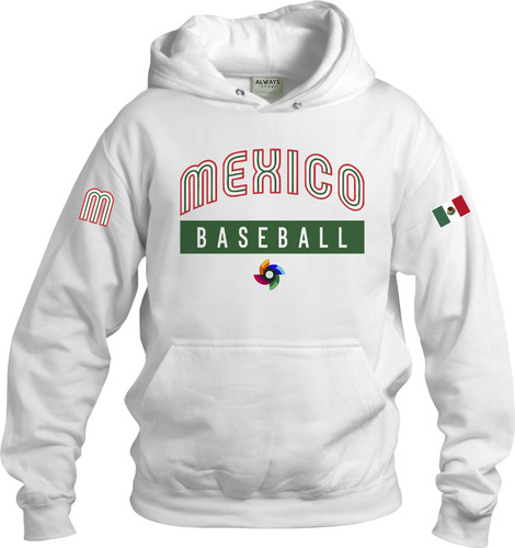 Sudadera Hoodie Mexico Beisbol Mundial Seleccion Mexicana M3