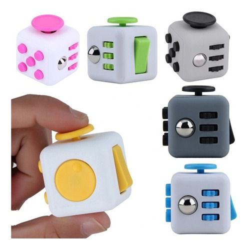 6pcs Fidget Cubo, Cubo De Estrés, Mini Cubo Antiestrés