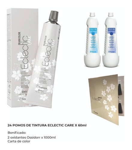 Tintura Eclectic Care 60ml X 24 Unid + 2 Oxidantes 1000ml 