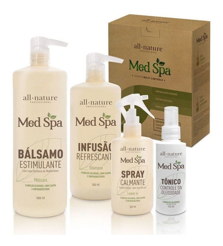 Kit Terapia Capilar De Lama Vulcânica Med Spa All Nature