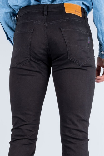 Imagen 5 de 7 de Pantalón De Mezclilla Stretch Negro Para Hombre Oggi Vaxter