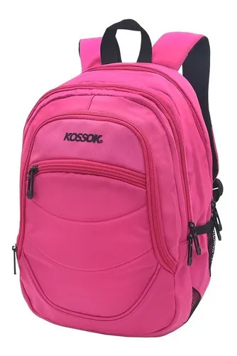 Mochila Kossok Lepi Urbana Escolar 18 Lts Ultra Liviana Color Rosa