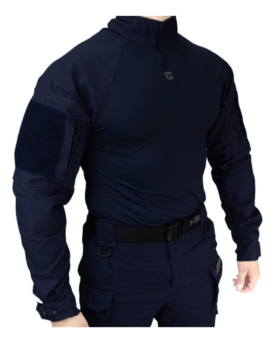 Camisa Combat Shirt Azul Noite Hrt Tactical Dacs Original