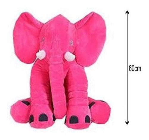 Elefante Peluche Almohada Bebe De Felpa  Medida 60cm