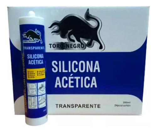 Silicona Acetica Transparente Sellante Tubo 280m Caja 24unid