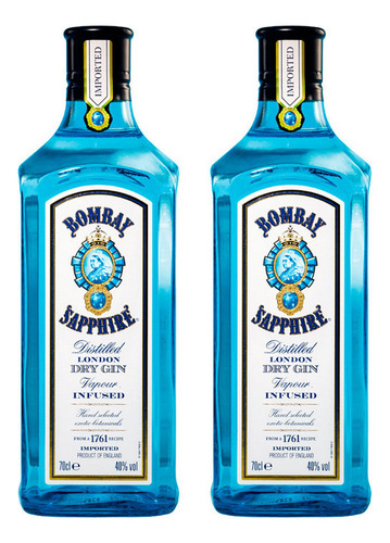 Gin Bombay Sapphire London Dry 750 ml X2un