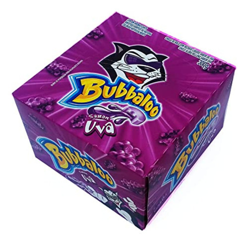 Caja Chicles Bubbaloo X60u Rellenos Sabor Uva