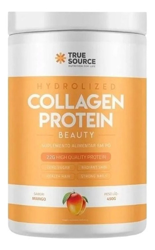 Collagen Protein Verisol 450g True Source Beleza Longevidade Sabor Manga