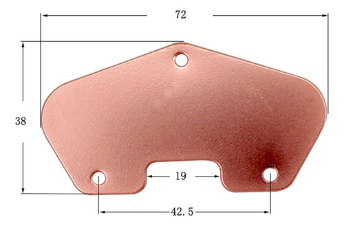 1 Peça Placa Base Cobre Captador Para Guitarra Elétrica