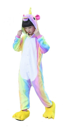 Pijama Kigurumi Unicornio De Arcoiris 4 A 12 Años Enteros