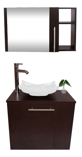 Combo Gabinete Para Baño Con Lavamanos Y Monomando+botiquin