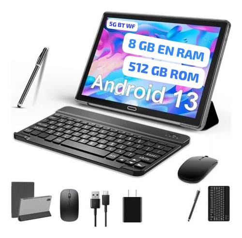 Tablet 10.1 Android 13 Teclado Lapiz Funda Mouse 8gb Sim