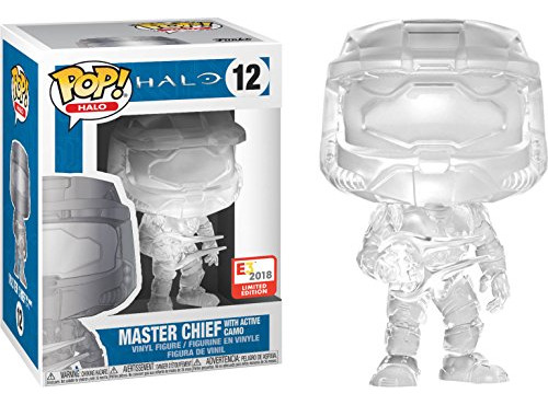 Figura De Acción Funko Pop Games Halo Master Chief Con Activ