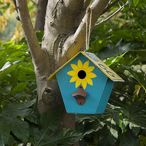 Glitzhome Jkc00903 Casa Para Pájaros Decorativa Para Jardín 