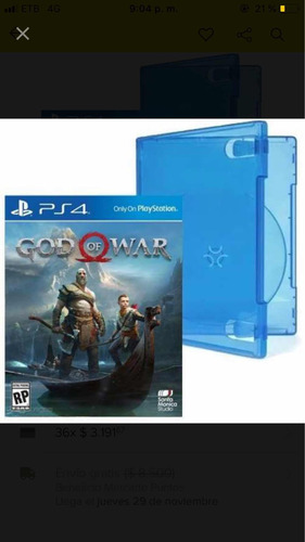 God Of War 4 Ps4 Nuevo Fisico Super Precio