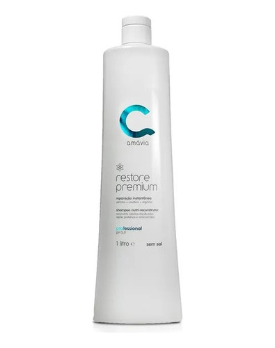 Restore Premium Shampoo Nutrição Reconstrução Amavia 1l
