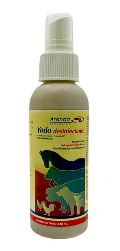 comprar Yodo Desinfectante De Heridas 120 Ml Animales Spray Aranda