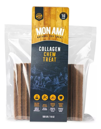 Mon Ami Snack Palitos Collagen Chew Treats Medium X 500 Gr