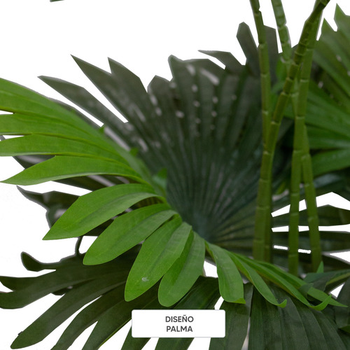 Planta Artificial De Plastico Tipo Palma 100cm Jardin Sala