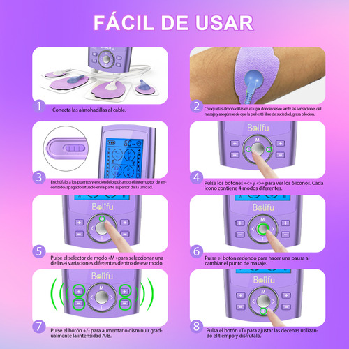 Electroestimulador Muscular Ten Ems Fisioterapia Recargable