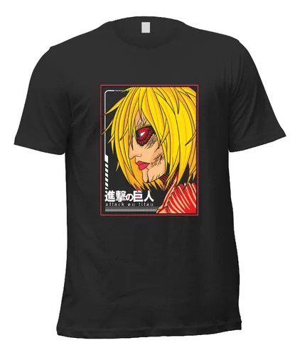 Remera Shingeki No Kyojin Titan Hembra A2 Unisex