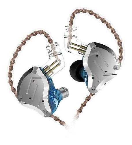 Imagen 3 de 7 de Auriculares In Ear Kz Zs10 Pro Monitoreo 5 Vias Con Microfon