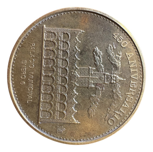 Moneda Conmemorativa Del 92 Palacio Municipal Mérida, Yuc. (Usado)