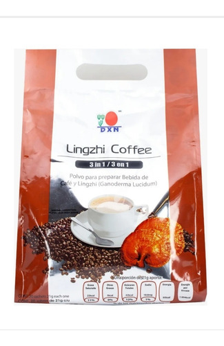 4 Bolsas Lingzhi Coffee Dxn 3 En 1 Café Crema Ganoderma