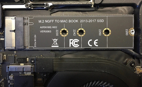 Imagen 6 de 7 de Tarjeta Adaptador M.2 Nvme Ssd Macbook Air Pro 2013-2017