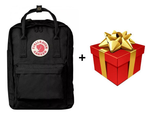 Mochila Fjallraven Kanken Classic Medium 16 L Negro + Regalo