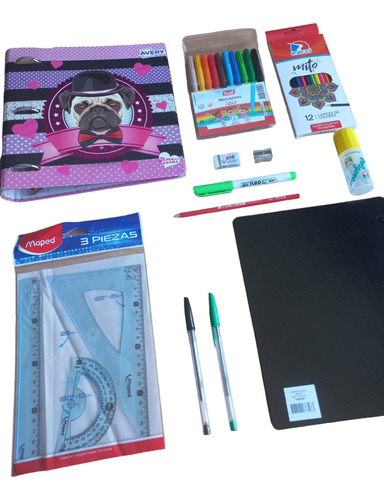 Kit Escolar De 12 Articulos Super Oferta