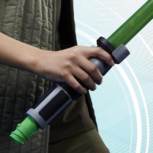 Sable De Luz Electrónico Personalizable Verde Yoda 4 Años