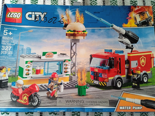 Lego City Set Burger Bar Fire Rescue - Detalles En Caja 