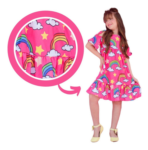 Imagem 2 de 6 de Vestido Infantil Juvenil Festa Mini Diva Blogueirinha