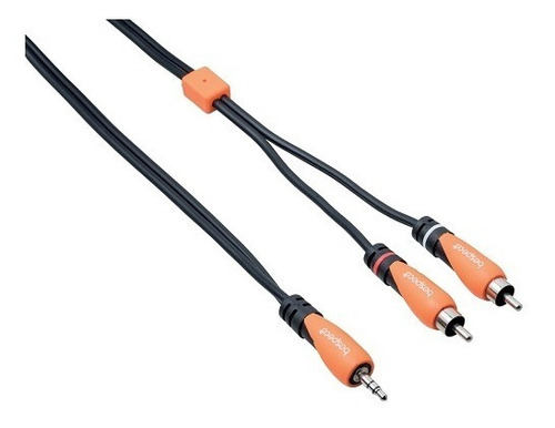 Cable Bespeco Miniplug Estereo A 2 Rca Macho 1,80m Slymsr180