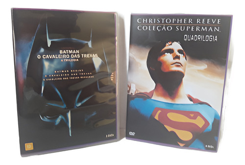 Dvd Box Coleção Filmes Superman - Batman - Raro - (8dvds)