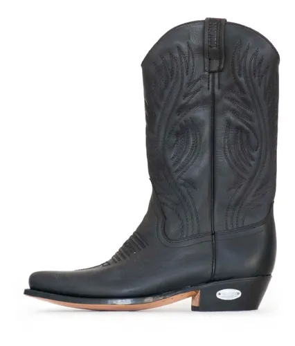 Botas negras picudas sale