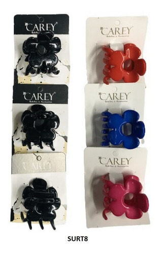 Imagen 2 de 10 de Broche Carey Hebilla Para Pelo X 6 Unid Ar1 Care4 Ellobo