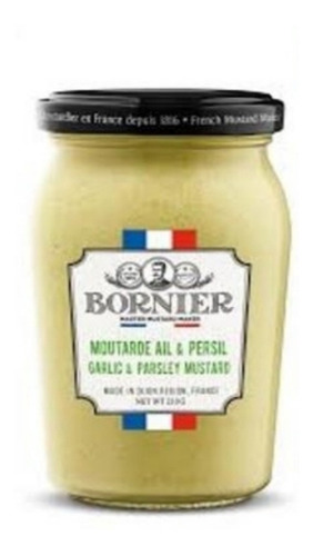 Mostaza Bornier Con Ajo Y Perejil 210g. - Dijón, Francia