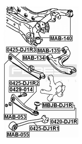 Buje Meseta Trasera Oscilante Mitsubishi Eclipse Galant 2.4