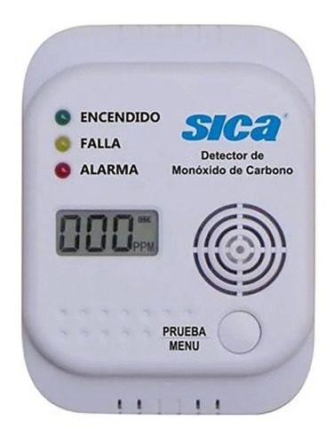 Detector De Monoxido De Carbono Sica Alarma Sonora