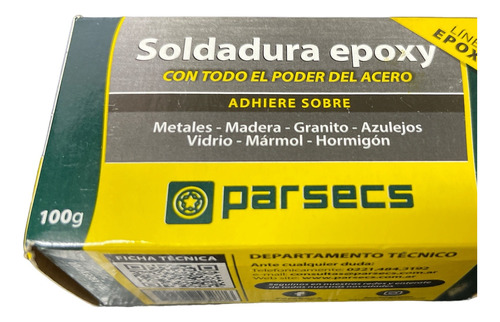 Soldadura Epoxy Acero Parsecs X 100 Grs