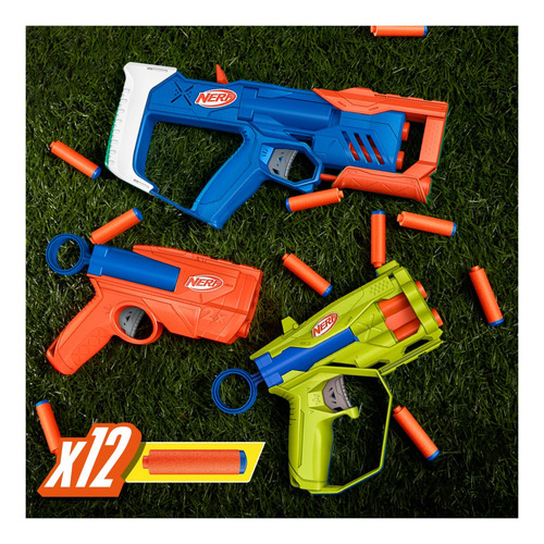 Lança Dardos Nerf N Series - Kit Triple Action