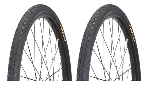 Par De Pneu Pirelli Touring Clincher 700x 45c Preto