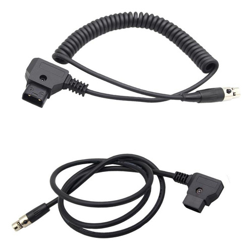 2 Cables De Alimentación Xlr Macho A 4 Pines Hembra Para Cám