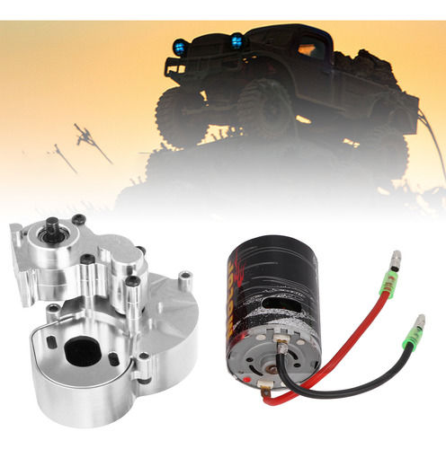 Conjunto De Cajas De Cambios De Transmisión Rc Con Motor De