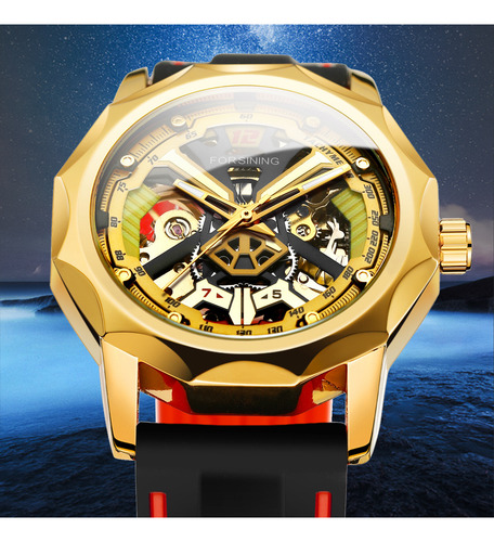Reloj Mecánico Automático De Negocios Para Hombre Con Correa