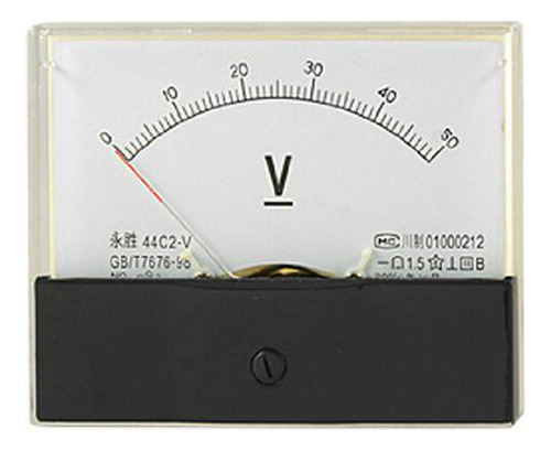 Uxcell 0-50v Dc Voltaje Panel Medidor Analógico Voltímetro C