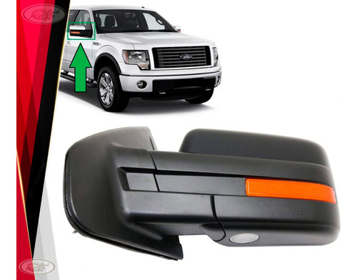 Espejo Der Ford F150 2009-2014 Luz Cortesia-memoria-p/pintar