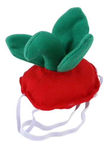 Perro Gato Sombrero Sombrero Traje Sombrero Hojas De Fresa